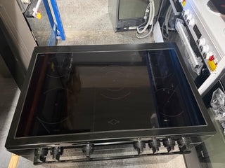 *Made in Europe* Beko 90 cm Black Twin Fan Freestanding Oven with Ceramic Cooktop BFCB917CMB [Factory Second] ] - DMS Appliances