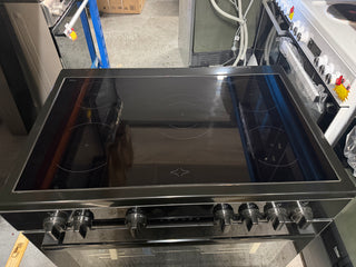 *Made in Europe* Beko 90 cm Black Twin Fan Freestanding Oven with Ceramic Cooktop BFCB917CMB [Factory Second] ] - DMS Appliances