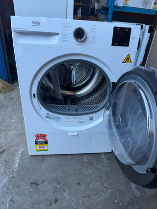 *Made in Europe* Beko 8kg Sensor Controlled Heat Pump Tumble Dryer BDPB8010W [Factory Second]
