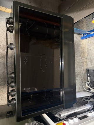 *Made in Europe* Beko 90 cm Black Twin Fan Freestanding Oven with Ceramic Cooktop BFCB917CMB [Factory Second] ] - DMS Appliances