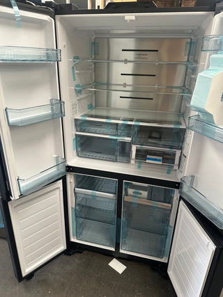 *Current Model *Hitachi 638L French Door Non Plumbed Refrigerator - Mirror Glass RWB640VT0XMIR  [Carton Damage] NO DAMAGE ON UNIT