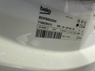 *Current Model* Beko BDPB802SW 8kg Heat Pump Dryer [Factory Second]