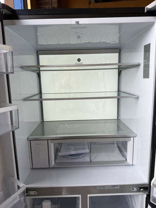 *Current Model*  Fisher & Paykel Series7 498L Quad Door Refrigerator Black Stainless Steel RF500QNUB1 [Factory Second]