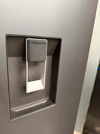 *Current Model* Haier 574L S+ Three Door Side by Side Fridge Non-Plumbed Water Dispenser Black HRF575XHC [Factory Second]