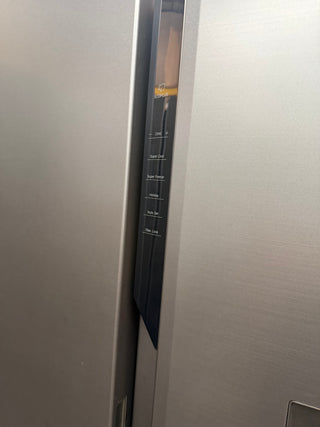 *Current Model* Haier 574L S+ Three Door Side by Side Fridge Non-Plumbed Water Dispenser Black HRF575XHC [Factory Second]