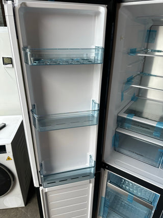 Hitachi 638L 4 RWB640VT0GBK Door French Door Fridge - Black Glass [Carton Damage]