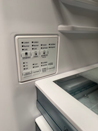 *Current Model* Hitachi 638L RWB640VT0XMGW Fridge with Non-Plumbed Ice Maker - Glass Matte White [Factory Second]