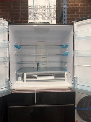 *Made in Japan* Hitachi 735L Black Glass finish R-ZX740RA Non Plumbed Refrigerator [Factory Second]