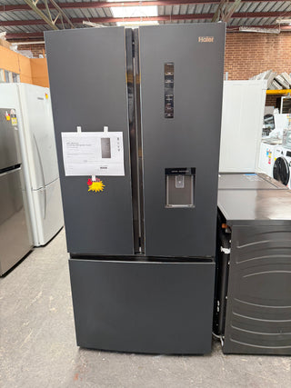 Haier HRF520FHC 489L French Door Fridge (Black) [Manufacturer Refurbished]