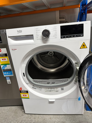 *Current Model* Beko 8kg Sensor Controlled Condenser Tumble Dryer BDCB8020W [Factory Second]