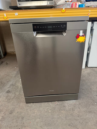 *Current Model* Haier 60cm 300 Series Freestanding Dishwasher Satina HDW13F0S1 [Factory Second]