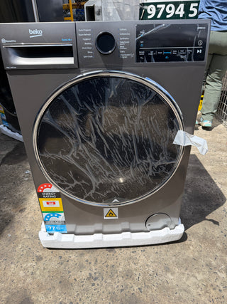 Beko BFLB904ADG 9kg Auto Dose Front Load Washing Machine (Graphite) [FACTORY SECOND] - DMS Appliances