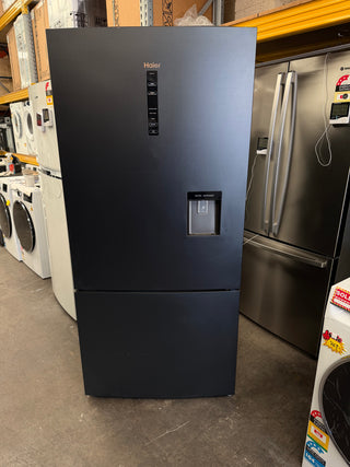 Haier 493L Black Stainless Steel Bottom Mount Fridge HRF520BHC [Factory Second]