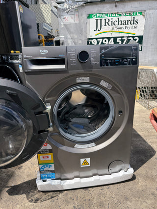 Beko BFLB904ADG 9kg Auto Dose Front Load Washing Machine (Graphite) [FACTORY SECOND] - DMS Appliances