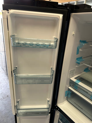 *Current Model* Hitachi 638L RWB640VT0XMGW Fridge with Non-Plumbed Ice Maker - Glass Matte White [Carton Damaged]