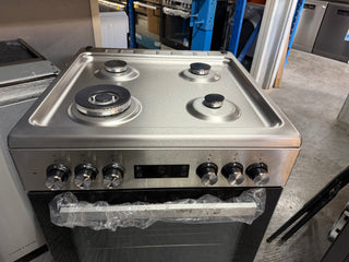 *Current Model* Beko 60cm Dual Fuel Stainless Steel Freestanding Oven BFC60GMX [Factory Second] - DMS Appliances