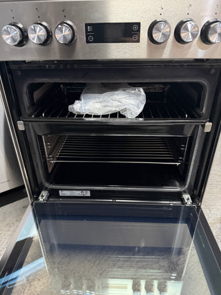 *Current Model* Beko 60cm Dual Fuel Stainless Steel Freestanding Oven BFC60GMX [Factory Second] - DMS Appliances