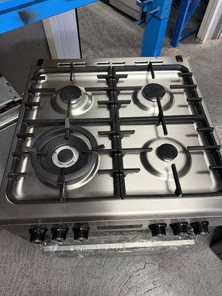 *Current Model* Beko 60cm Dual Fuel Stainless Steel Freestanding Oven BFC60GMX [Factory Second] - DMS Appliances