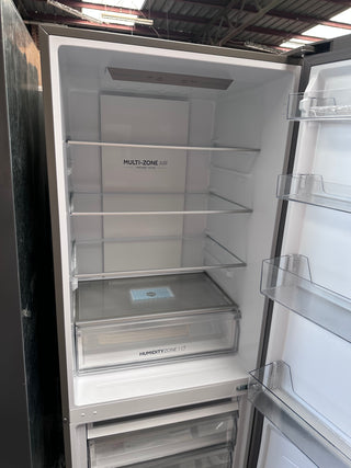*Current Model* Haier 433L Bottom Mount Refrigerator Satina Silver [Factory Second]