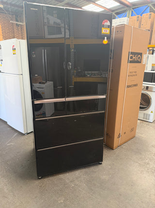 *Made in Japan* Hitachi 735L Black Glass finish R-ZX740RA Non Plumbed Refrigerator [Factory Second]
