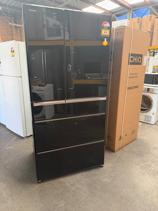*Made in Japan* Hitachi 735L Black Glass finish R-ZX740RA Non Plumbed Refrigerator [Factory Second]