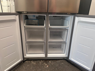 *Current Model* Haier 507L Quad Door Refrigerator Freezer Satina Silver HRF580YPS [Factory Second]