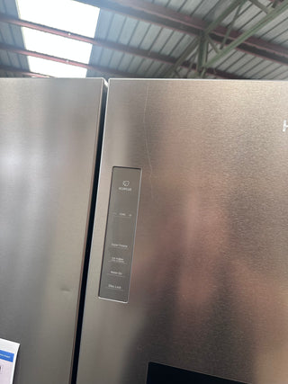 *Current Model* Haier 507L Quad Door Refrigerator Freezer Satina Silver HRF580YPS [Factory Second]