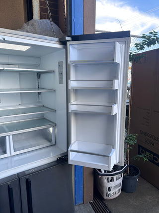 *Current Model* Fisher & Paykel Series 7 538L Quad Door Refrigerator with Ice and Water Black Stainless Steel RF605QDUVB2 [Factory Second]