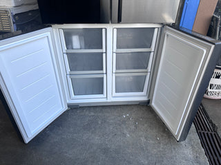 *Current Model* Fisher & Paykel Series 7 538L Quad Door Refrigerator with Ice and Water Black Stainless Steel RF605QDUVB2 [Factory Second]