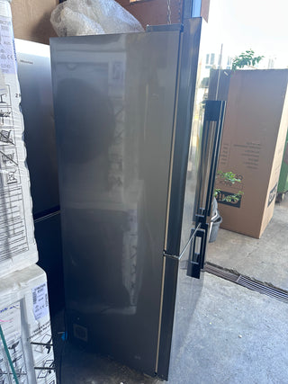 *Current Model* Fisher & Paykel Series 7 538L Quad Door Refrigerator with Ice and Water Black Stainless Steel RF605QDUVB2 [Factory Second]