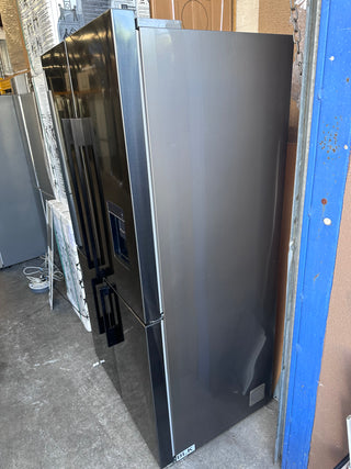 *Current Model* Fisher & Paykel Series 7 538L Quad Door Refrigerator with Ice and Water Black Stainless Steel RF605QDUVB2 [Factory Second]