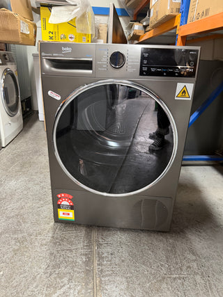 *Current Model* Beko 9KG Sensor Controlled WiFi Connected Hybrid Heat Pump Dryer with Steam BDPB904HG [Factory Second]