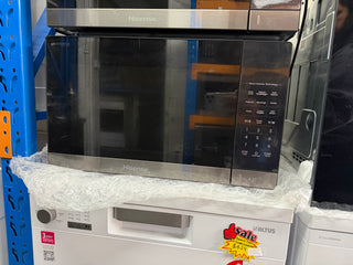 Hisense Black Mirror 1100W Smart Cooking Solo Inverter Microwave - 42L [Factory Second]