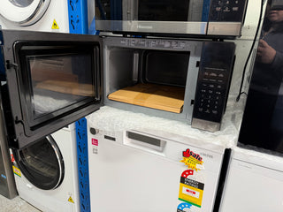 Hisense Black Mirror 1100W Smart Cooking Solo Inverter Microwave - 42L [Factory Second]