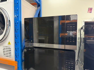 Hisense Black Mirror 1100W Smart Cooking Solo Inverter Microwave - 42L [Factory Second]