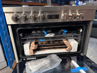 Beko 90cm Dual Fuel Freestanding Oven/Stove BFC916GMX1 [Display Unit]