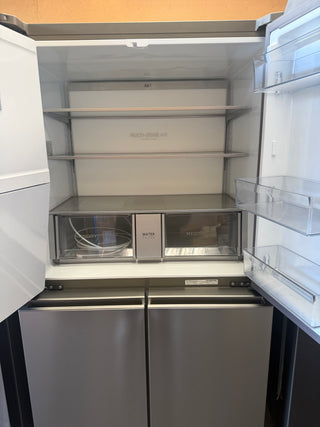 *Current Model* Haier 601L Quad Door Refrigerator with Ice and Water Dispenser Satina HRF680YZS [Refurbished]
