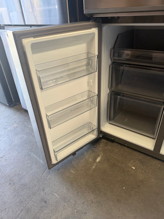 *Current Model* Haier 601L Quad Door Refrigerator with Ice and Water Dispenser Satina HRF680YZS [Refurbished]