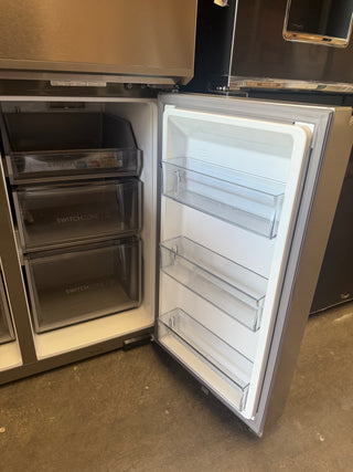 *Current Model* Haier 601L Quad Door Refrigerator with Ice and Water Dispenser Satina HRF680YZS [Refurbished]