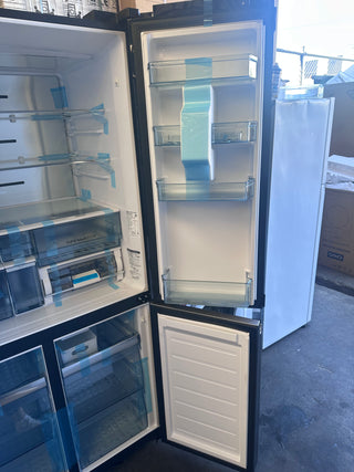 Hitachi 638L 4 RWB640VT0GBK Door French Door Fridge - Black Glass [Factory Second] NO DAMAGE ON UNIT