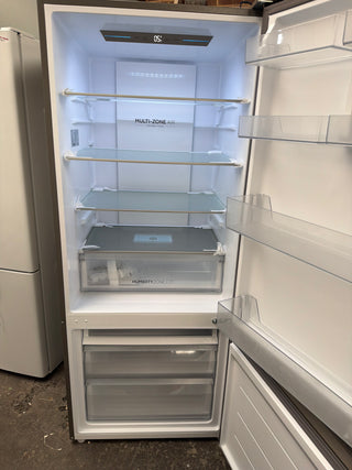 *Current Model* Haier 433L Bottom Mount Refrigerator Satina Silver HRF420BS [Factory Second] - DMS Appliances