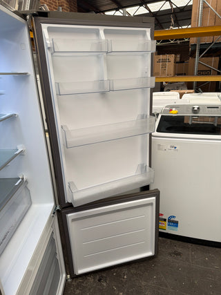 *Current Model* Haier 433L Bottom Mount Refrigerator Satina Silver HRF420BS [Factory Second] - DMS Appliances