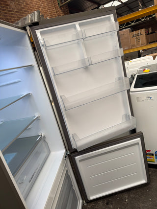 *Current Model* Haier 433L Bottom Mount Refrigerator Satina Silver HRF420BS [Factory Second] - DMS Appliances