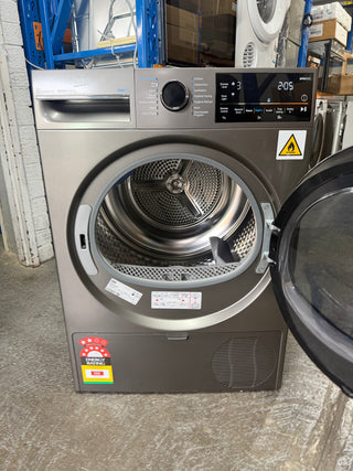 *Current Model* Beko 9KG Sensor Controlled WiFi Connected Hybrid Heat Pump Dryer with Steam BDPB904HG [Factory Second]