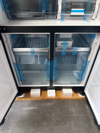 *Current Model* Hitachi 638L RWB640VT0XMGW Fridge with Non-Plumbed Ice Maker - Glass Matte White [Factory Second]