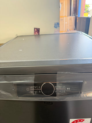 *Current Model - Made in Europe* Beko BDFB1630X 16 Place Setting Freestanding Dishwasher (Platinum Steel) [Factory Second]