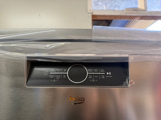 *Current Model - Made in Europe* Beko BDFB1630X 16 Place Setting Freestanding Dishwasher (Platinum Steel) [Factory Second]