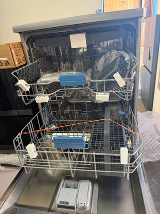 *Current Model - Made in Europe* Beko BDFB1630X 16 Place Setting Freestanding Dishwasher (Platinum Steel) [Factory Second]