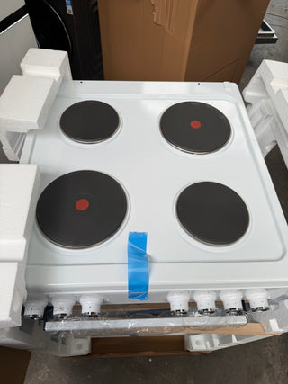 *Current Model* Beko 60cm White Electric Freestanding Oven with Hot Plate Cooktop BFCB60EMW [Carton Damaged]