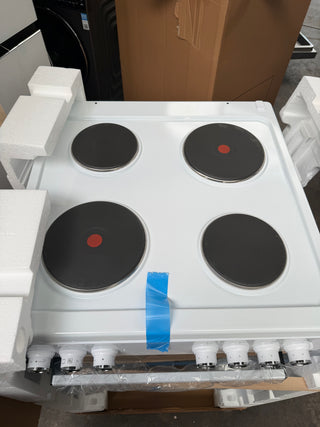 *Current Model* Beko 60cm White Electric Freestanding Oven with Hot Plate Cooktop BFCB60EMW [Carton Damaged]
